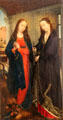 Stes. Margarethe & Apollonia painting by workshop of Rogier van der Weyden at Berlin Gemaldegalerie. Berlin, Germany.