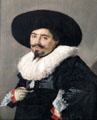 Portrait of a man by Frans Hals at Berlin Gemaldegalerie. Berlin, Germany.