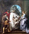 Saint Gregory with Saints Domitilla, Maurus & Papianus painting by Peter Paul Rubens at Berlin Gemaldegalerie. Berlin, Germany.
