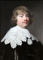 Portrait of Reynier Pauw van Nieuwerkerk with lace collar painting by Jan Anthonisz van Ravesteyn at Berlin Gemaldegalerie. Berlin, Germany.