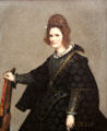 Portrait of a Lady by Diego Velázquez at Berlin Gemaldegalerie. Berlin, Germany.