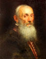 Portrait of Venetian Giovanni Mocenigo by Tintoretto at Berlin Gemaldegalerie. Berlin, Germany.