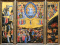 Last Judgment painting by Fra Angelico at Berlin Gemaldegalerie. Berlin, Germany.