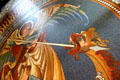St Michael slaying dragon mosaic detail at Kaiser Wilhelm Memorial Church. Berlin, Germany.