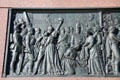 Franco-Prussian War at Sedan & Paris by Karl Keil left half of east bronze panel departure for France on Victory Column. Berlin, Germany.