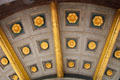 Detail of ceiling of rotunda at Victory Column. Berlin, Germany.
