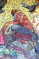 Red bearded historic ruler detail of Unification of Prussian Reich mosaic by Anton von Werner at Victory Column. Berlin, Germany.