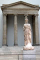 Temple of Zeus Sosipolis with original fragments plus statue at Pergamon Museum. Berlin, Germany.