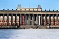 Altes Museum Berlin in snow. Berlin, Germany.