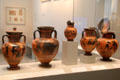Collection of Greek black-figure pottery at Altes Museum. Berlin, Germany.