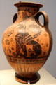 Greek Black-figure amphora by Nessos Painter at Altes Museum. Berlin, Germany.
