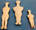 Cycladic marble figures from Greek island of Syros at Altes Museum. Berlin, Germany.