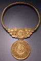 Gold necklace with medallion of emperor Honorius from Asyut, Egypt at Altes Museum. Berlin, Germany.