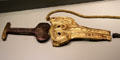 Scythian iron sword & gold sheath from Vettersfelde at Altes Museum. Berlin, Germany.