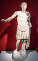 Marble statue merged in 19thC from a Caesar's head with later Flavian imperial body at Altes Museum. Berlin, Germany.