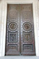 Bronze doors with angels at Neues Museum. Berlin, Germany.