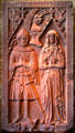 Tombstone of Heinrich Beyer von Boppard 1376 & his wife Lisa von Pyrmont 1399 from Benedictine Monastery of Marienberg at Neues Museum. Berlin, Germany.