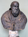 Bronze bust of Pope Sixtus V by Taddeo Landini at Bode Museum. Berlin, Germany.