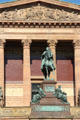 Neoclassical details of Alte Nationalgalerie. Berlin, Germany.