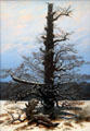 Oak Tree in Snow painting by Caspar David Friedrich at Alte Nationalgalerie. Berlin, Germany.