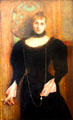 Portrait of wife of Consul General Kreismann by Gustave Courtois at Alte Nationalgalerie. Berlin, Germany.