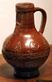 Stoneware Beardman jug from Frechen at German Historical Museum. Berlin, Germany.