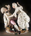 Porcelain figures about discord in marriage by Karl Gottlieb Lück for Frankenthal at German Historical Museum. Berlin, Germany.