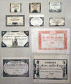 Paper assignat bonds issued by the French Revolutionary government at German Historical Museum. Berlin, Germany.