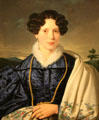 Portrait of woman of Austria or Italy by Leopold Kupelwieser at German Historical Museum. Berlin, Germany.