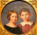 Portrait of Rathenau siblings by Leopold Bendix at Jewish Museum Berlin. Berlin, Germany.