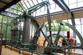 Beam steam engine at German Museum of Technology. Berlin, Germany.