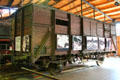 Freight rail wagon used to transport Jews to concentration extermination camps now a memorial at German Museum of Technology. Berlin, Germany