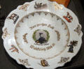 Souvenir porcelain plate from WWI at German Museum of Technology. Berlin, Germany.