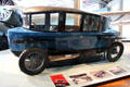 Side of Edmund Rumpler aerodynamic waterdrop car {1923} at German Museum of Technology. Berlin, Germany.