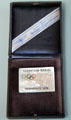 Glider flying event plaque from 1936 Olympics with Nazi air sports ribbon at German Museum of Technology. Berlin, Germany.