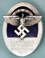 Air race flight medal of National Socialist Flight Corps at German Museum of Technology. Berlin, Germany.