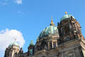 Domes of Berlin Cathedral. Berlin, Germany.