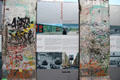 Display of remnant of Berlin Wall at Potsdamer Platz. Berlin, Germany.