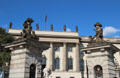 Gates to Library of Humboldt University in Berlin on Unter den Linden. Berlin, Germany.