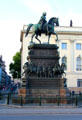 Equestrian statue of King Friedrich II of Prussia on Unter den Linden. Berlin, Germany.