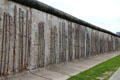 Ruins of Berlin Wall at Bernauer Straße Berlin Wall Memorial. Berlin, Germany.