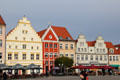 Heritage buildings on Greifswald market square. Greifswald, Germany.