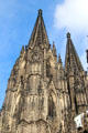 Towering spires of Köln Cathedral. Köln, Germany.
