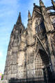 Köln Cathedral south facade. Köln, Germany.