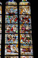 Jesse tree stained glass window in Köln Cathedral. Köln, Germany.