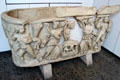 Roman sarcophagus found in burial chamber near Köln at Roman Germanic Museum. Köln, Germany.