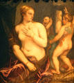 Venus at a Mirror painting by Titian at Wallraf-Richartz Museum. Köln, Germany.