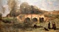 The Old Brick Bridge near Arleux-Palluel painting by Jean-Baptiste-Camille Corot at Wallraf-Richartz Museum. Köln, Germany.