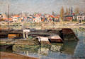 Seine near Asnières painting by Claude Monet at Wallraf-Richartz Museum. Köln, Germany.
