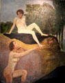 Bathers painting by Max Klinger at Wallraf-Richartz Museum. Köln, Germany.